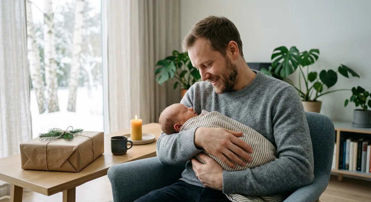 Personlige barselsgaver — tegning og gavekurve til den nybagte familie