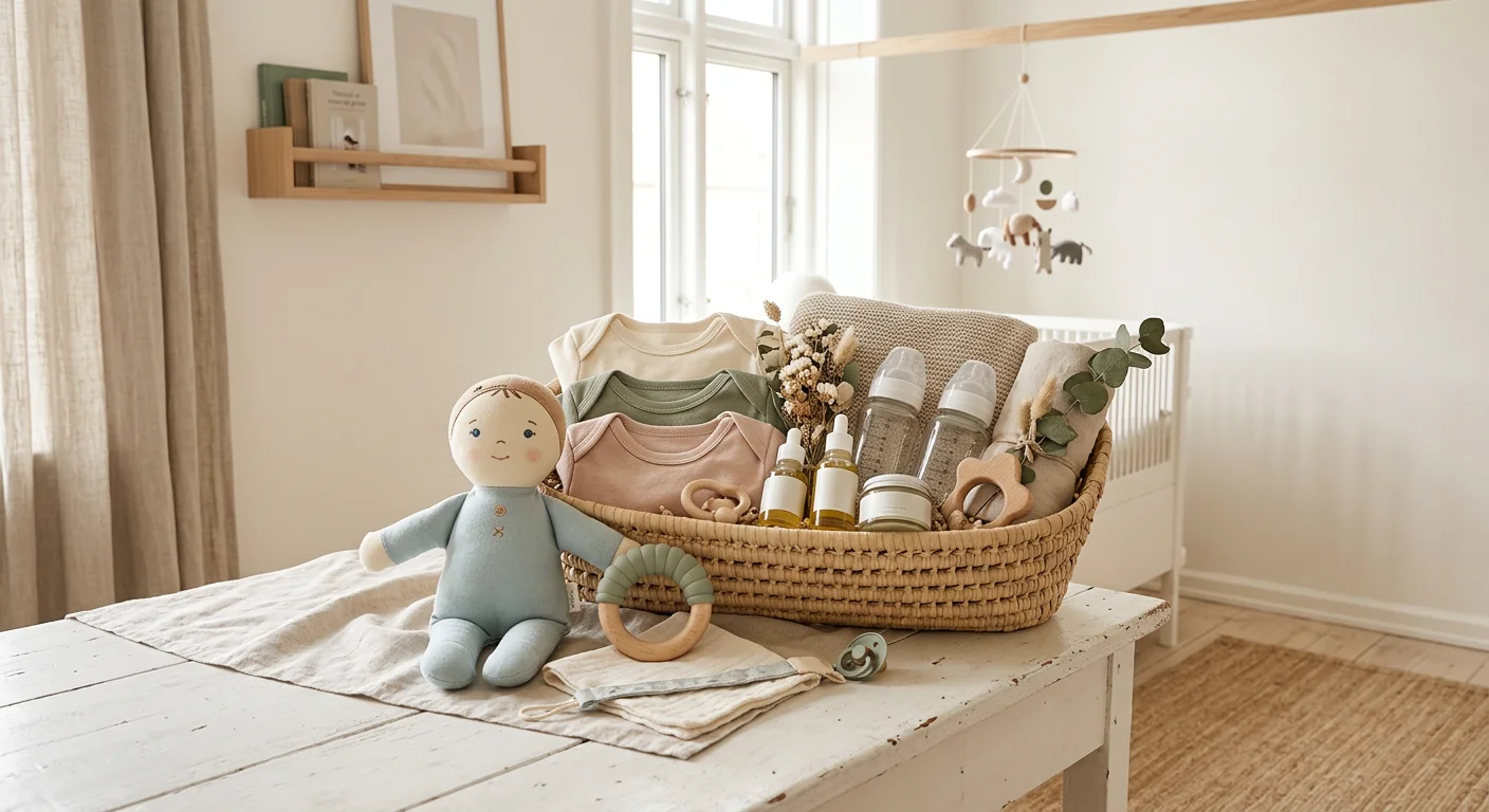Barselsgaver i alle prisklasser — nusseklud, gavekurve og babymobiler til nyfødte