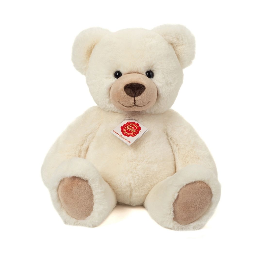 Bamse - hvid - Teddy Hermann Sød & blød kramme bamse — Nordic Simply