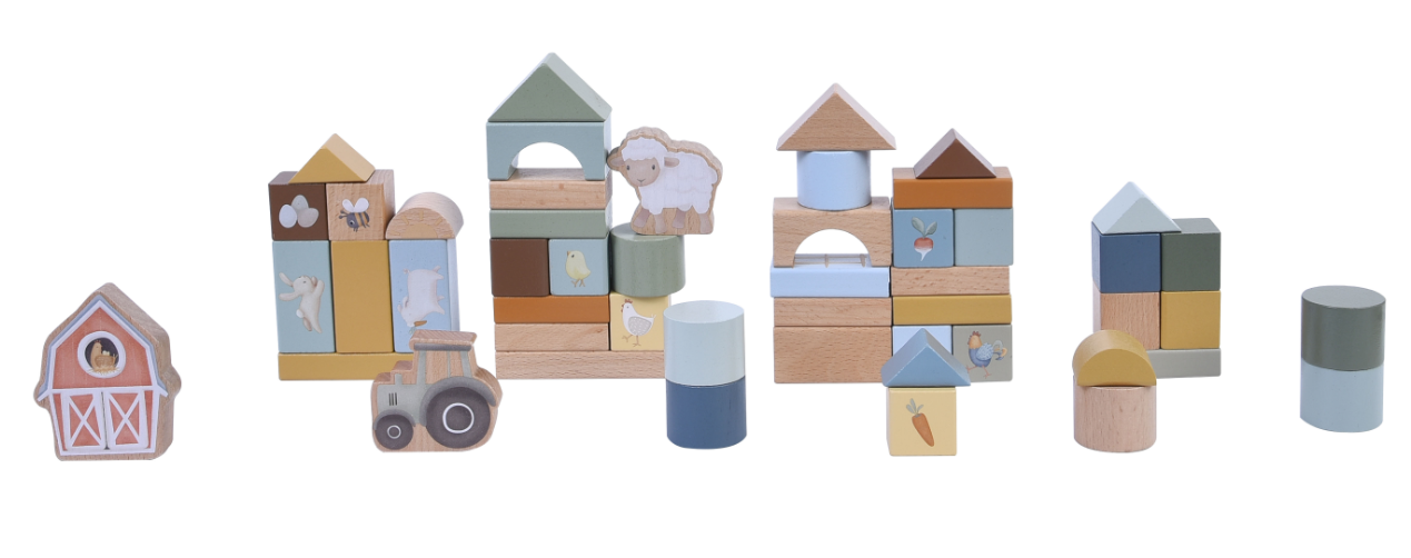 Little Dutch byggeklodser Little Farm — barselsgave fra Luxbaby.dk