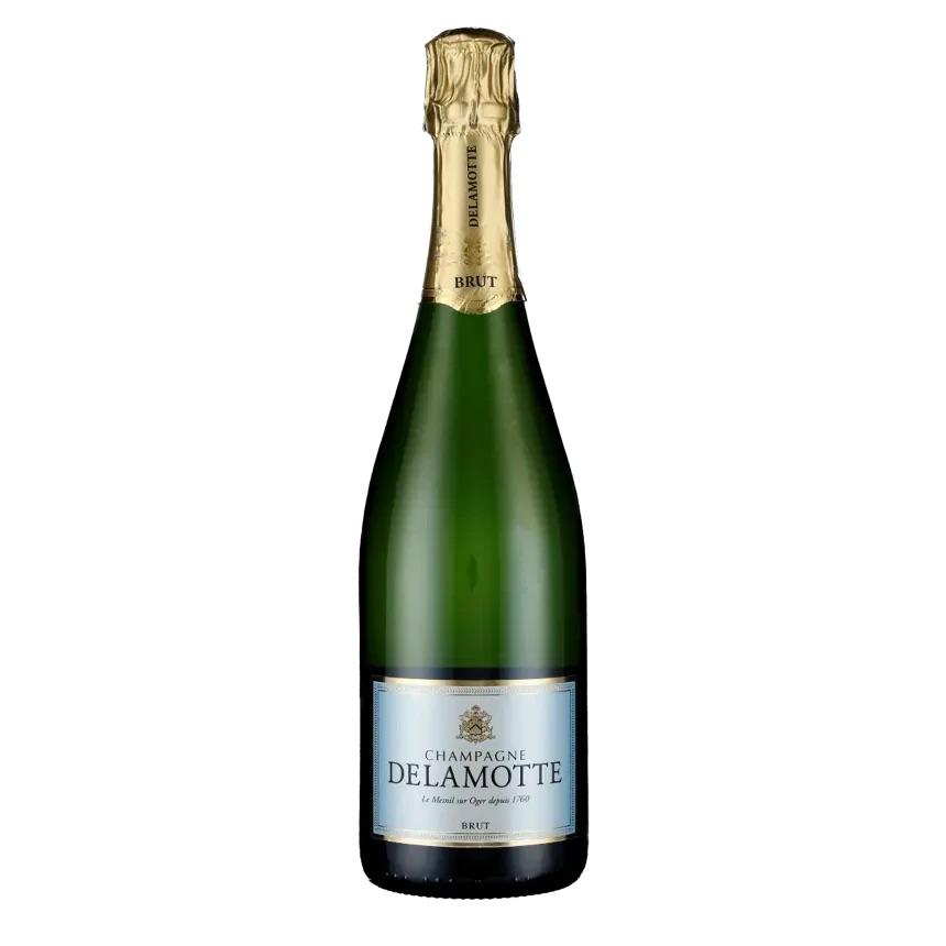 Delamotte Champagne Brut halvflaske fra Johnsen Wine — sølvbryllupsgave