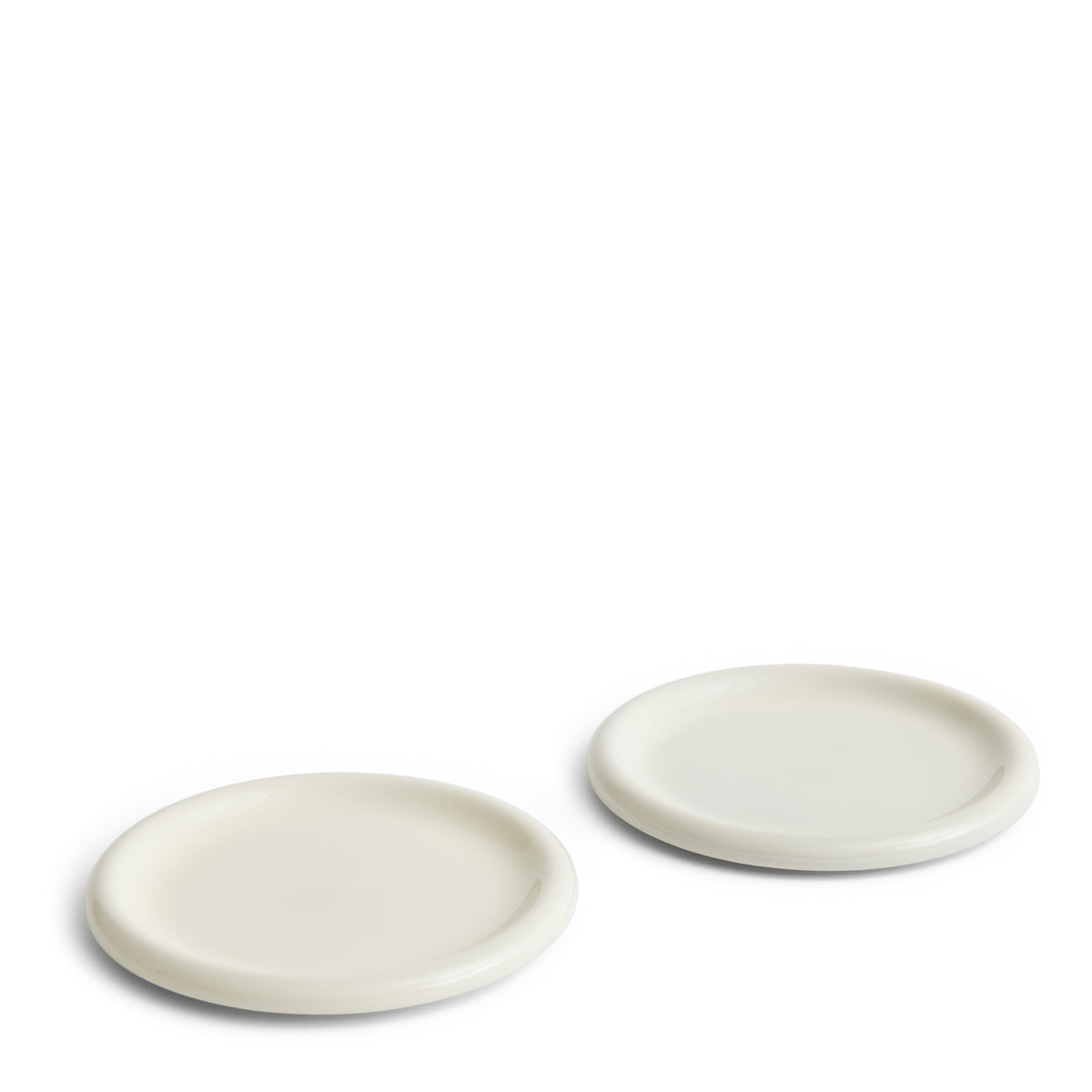 HAY Barro tallerken 24 cm off-white sæt af 2 — håndlavet dansk design