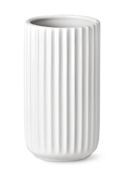 Lyngby vasen 15 cm hvid porcelæn — bryllupsgave fra GrydeGuru.dk