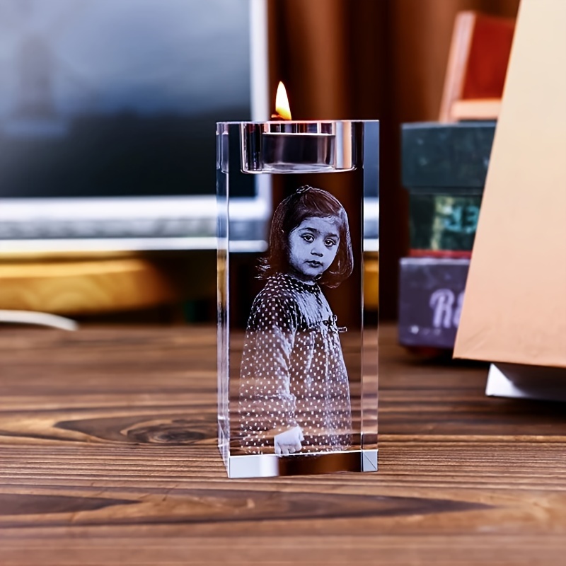 Personlige fotolysestager i glas — romantisk og personlig bryllupsgave