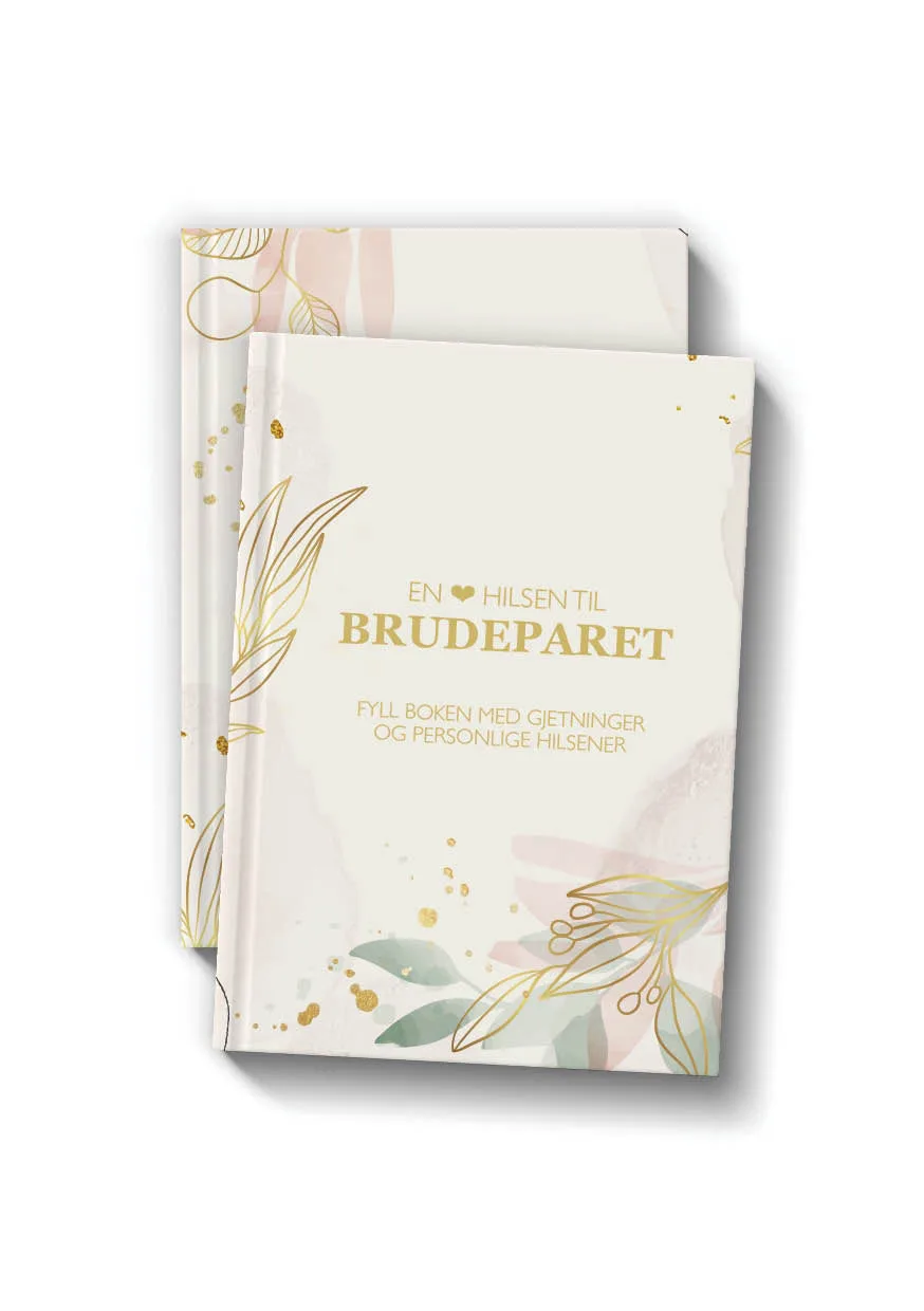 Bryllupsbog - En hjertelig hilsen til brudeparet - Norsk — studentergave fra Falk og Bille