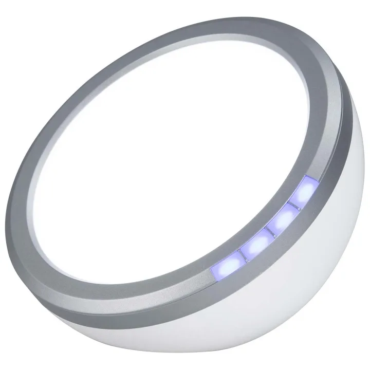 Fysic Energilampe / lysterapilampe Hvid/Sølv — studentergave fra Teknikproffset