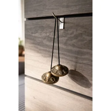 Tingsha meditations klokke 5.5 cm. Med 8 symboler for velstand - Meditation klokker - GodKarmaShop — studentergave fra GodKarmaShop.dk