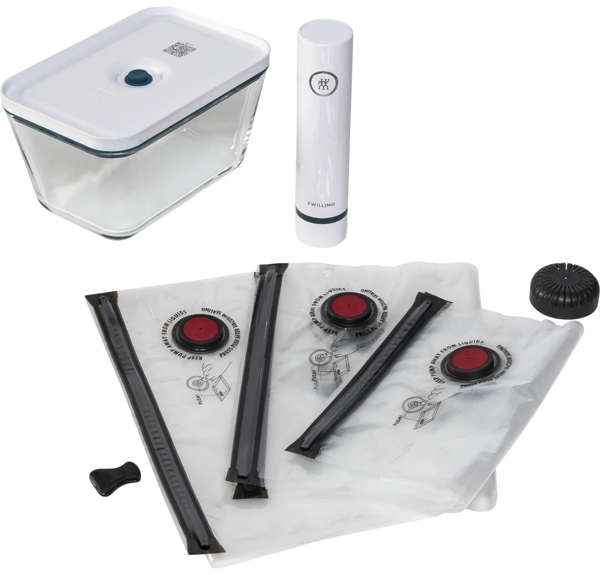 Zwilling Fresh&Save Vakuum Startsæt Glas (8 dele) — studentergave fra avXperten 