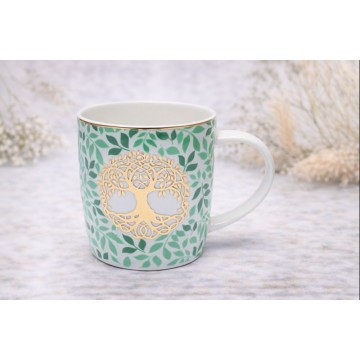 Te gaveæske m. krus og si - Livetstræ - Te krus mm. - GodKarmaShop — GodKarmaShop.dk