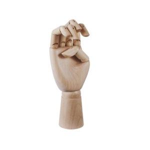 hay wooden hand