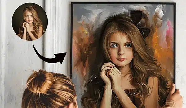 Personligmaleriefterfoto